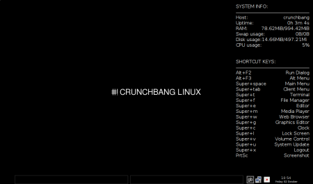 Crunchbang 9.04.01 con OpenBox