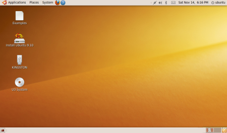 >Ubuntu 9.10 con Gnome